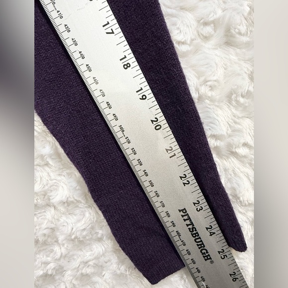 Max Studio Women’s Purple Cowl Neck Long Sleeve Cashmere Size S Sweater - Picture 8 of 9